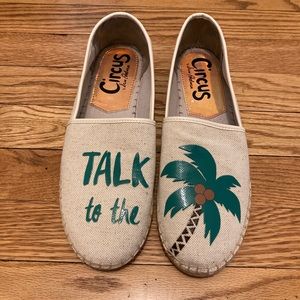 Circus by Sam Edelman Espadrille Canvas Flats 8.5